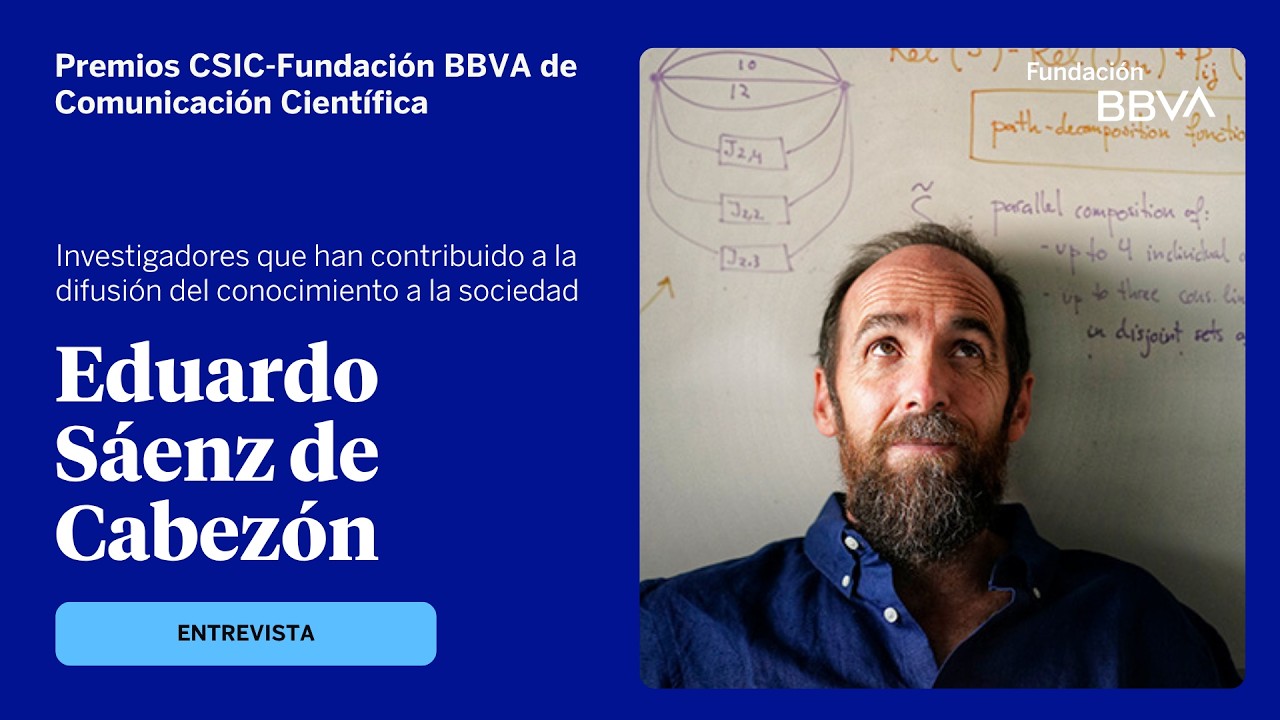 Entrevista a Eduardo Sáenz de Cabezón, Premio CSIC-Fundación BBVA de Comunicación Científica