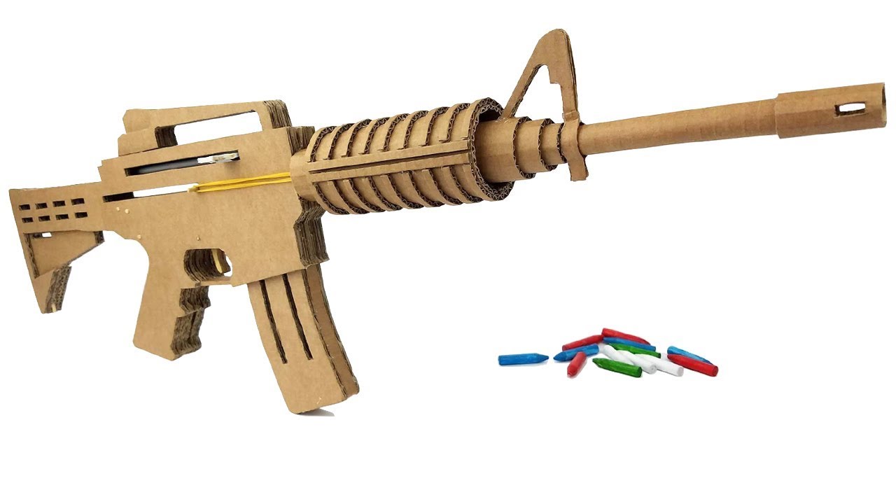 How To Make Cardboard M4 That Sh00ts