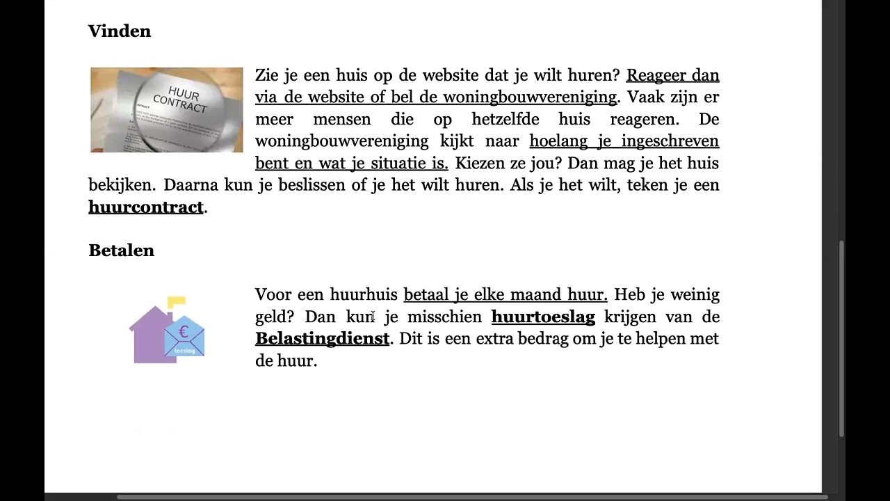 KNM Thema 3 - 1)Een huis vinden 2)Energie, water en internet