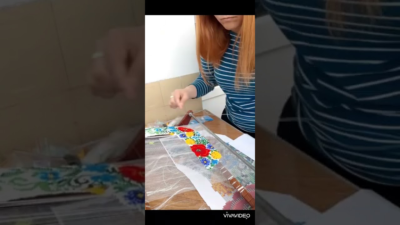 Колье из бисера на станке