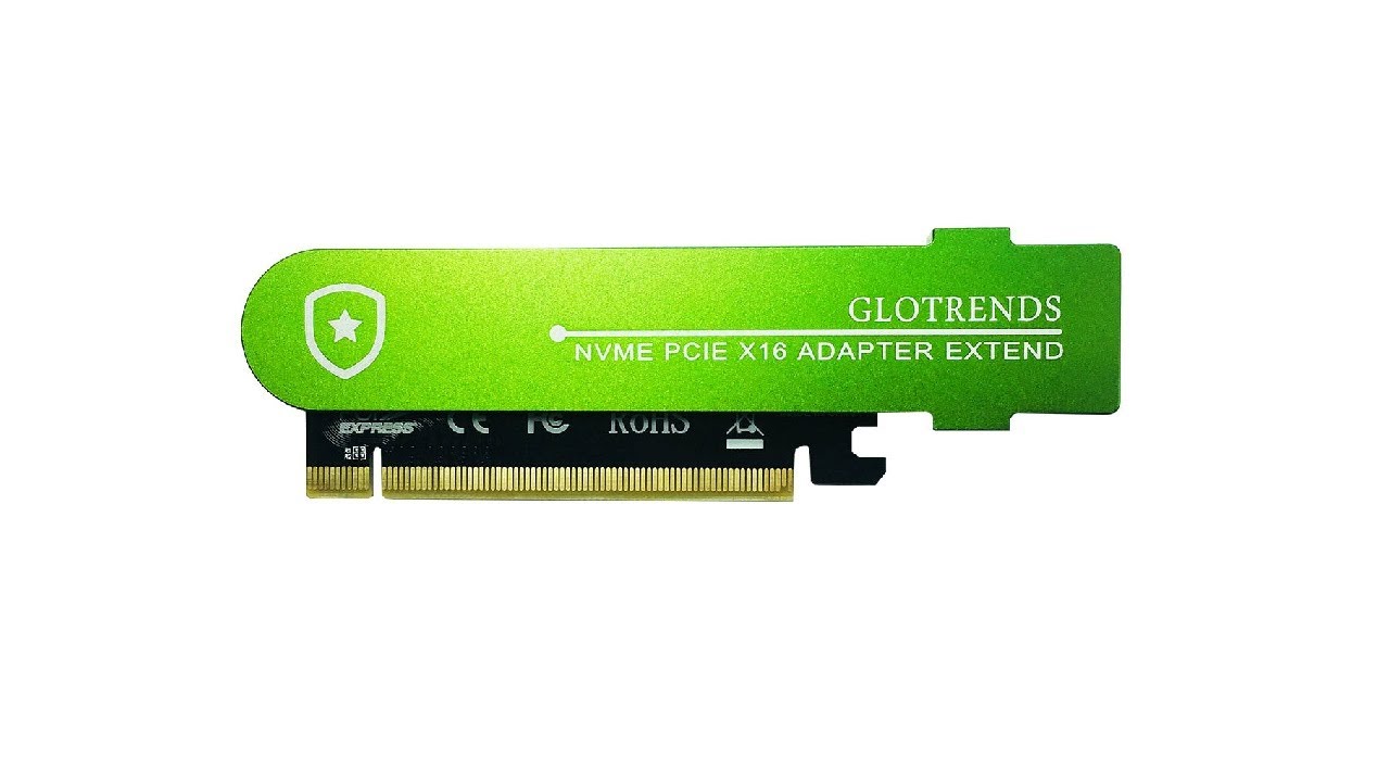 GLOTRENDS Submarine I 22110 M.2 NVME Adapter Card with Full Covering Submarine Shape Aluminum Panel