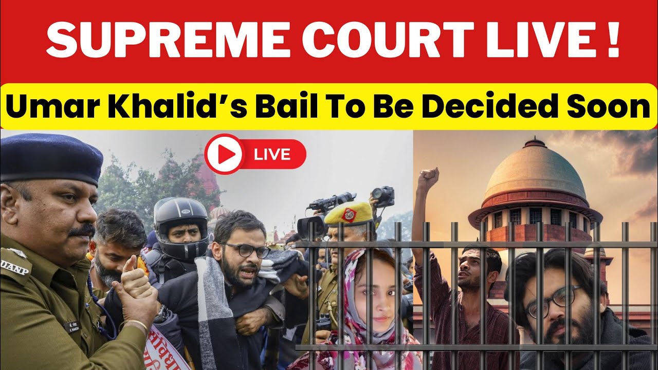 Umar Khalid & Co. Supreme Court Live Hearing | Big Twist In Khalid's Bail Plea..... #law #justice
