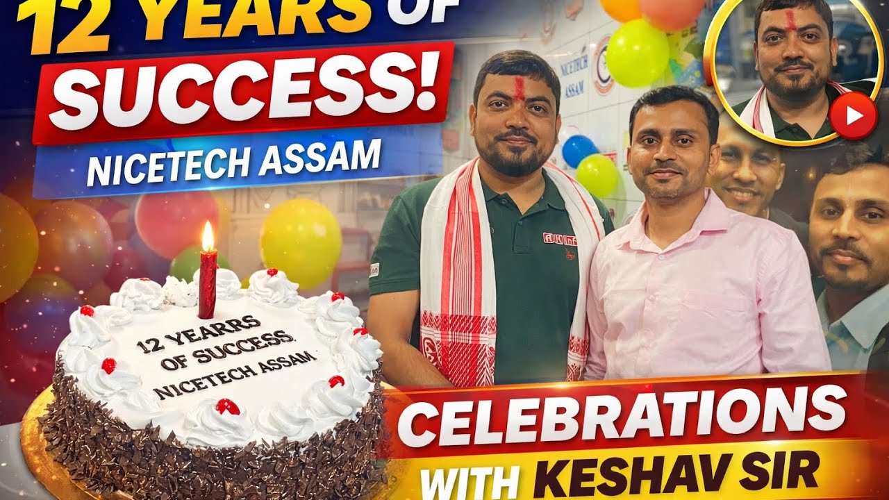 12 years completed Nicetech celebration with Keshav sir