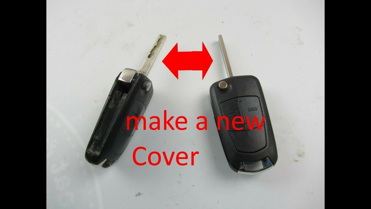 Opel Klappschlüssel umbau Fernbedienung tauschen conversion remote control key blank housing swap