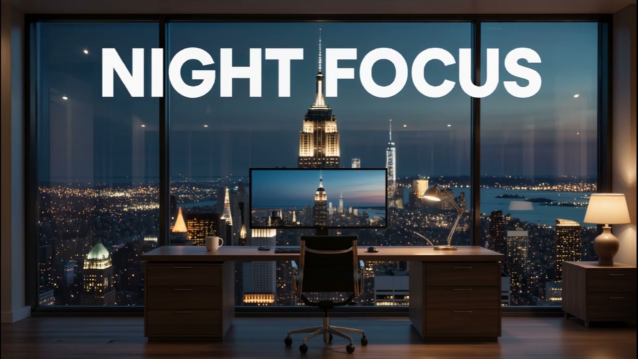 Night Focus LoFi 🌙 Deep Concentration Beats for Late-Night Work & Study