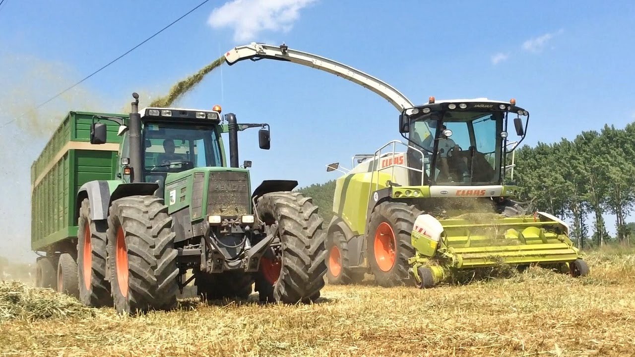 Claas Jaguar 970 + PickUp 300 + Fendt 818 + John Deere 7810 + Same Iron 190 continuo