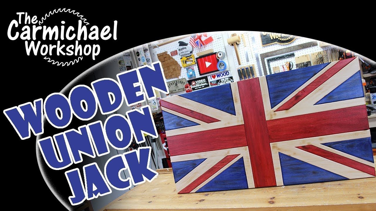 Make a Wooden Union Jack Flag - Woodworking Project
