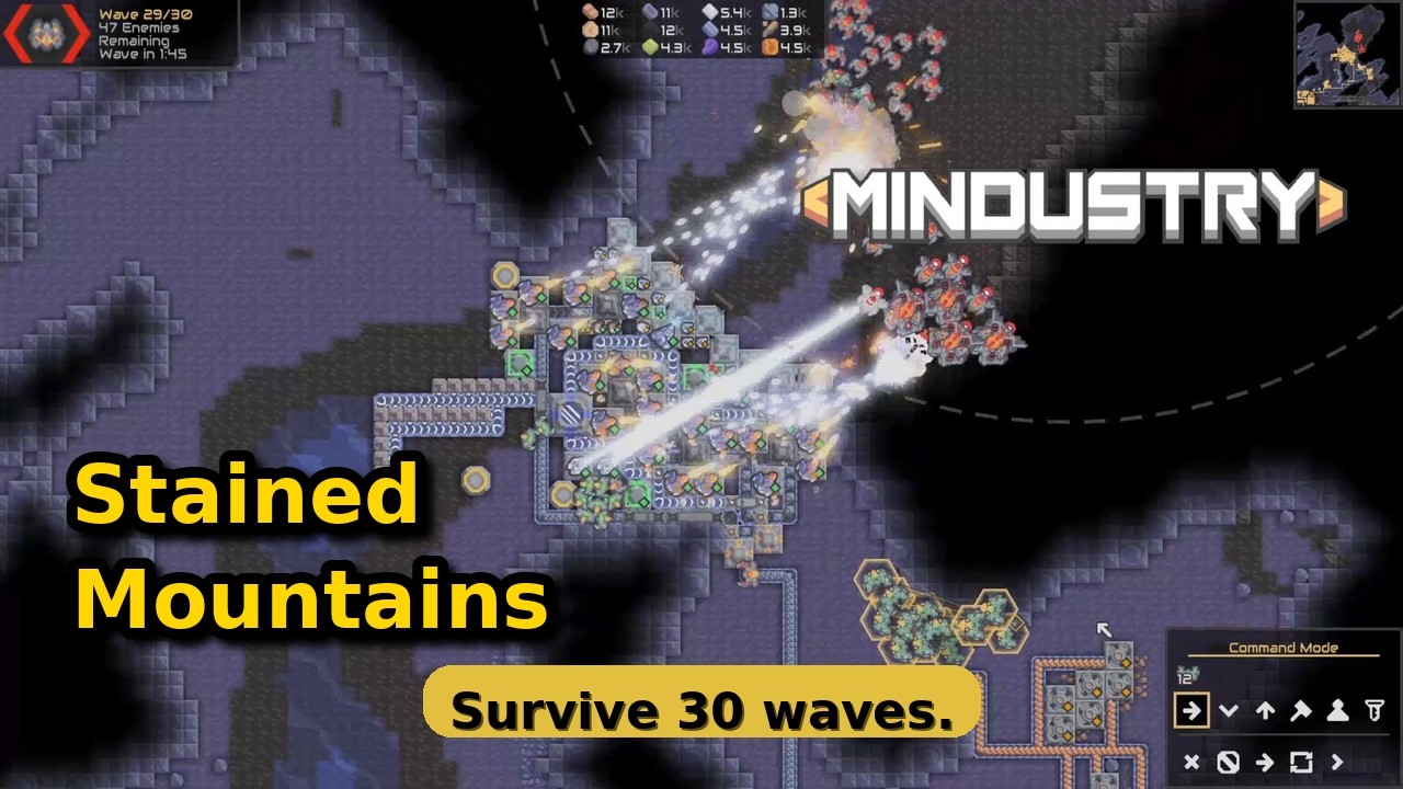 Stained Mountains | Hard | Mindustry V8 | Campaign