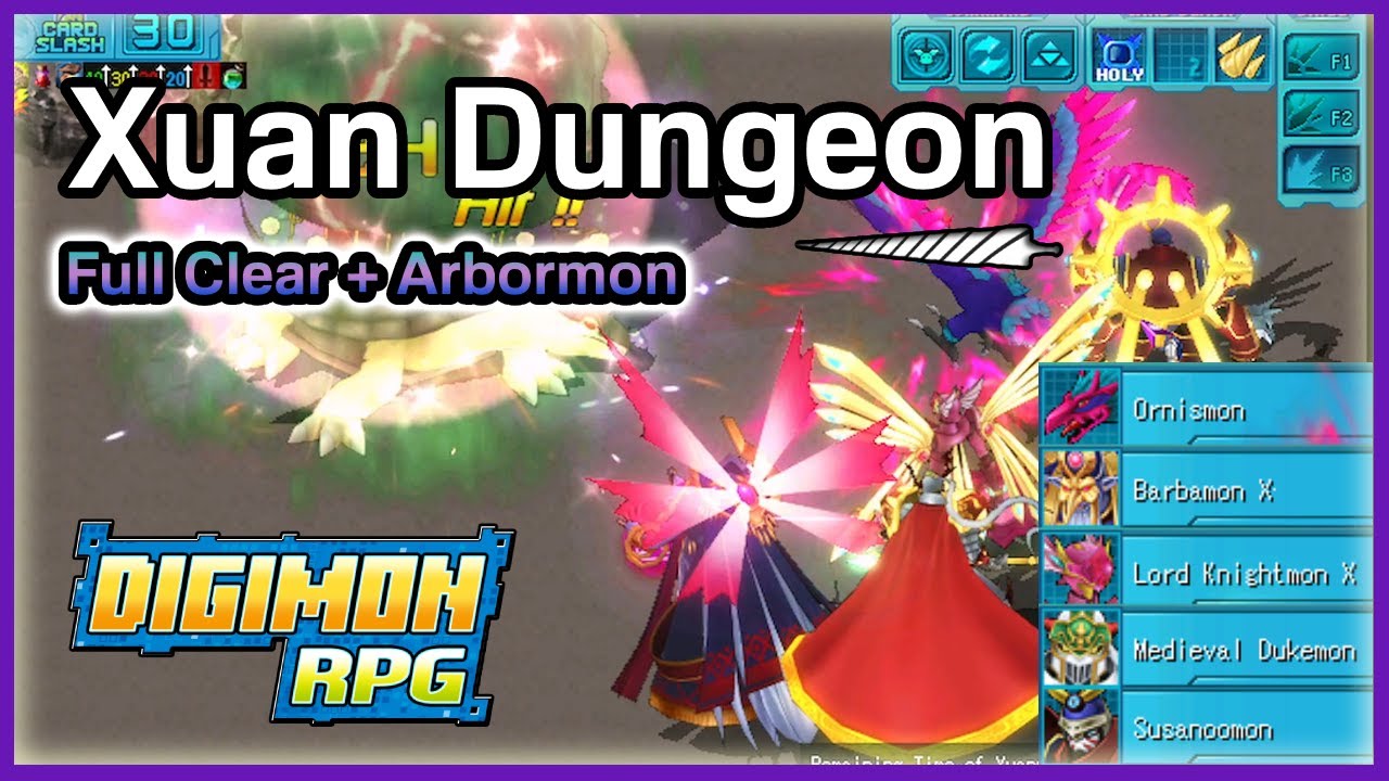 Xuan Dungeon Full Clear (+Arbormon) | Digimon RPG