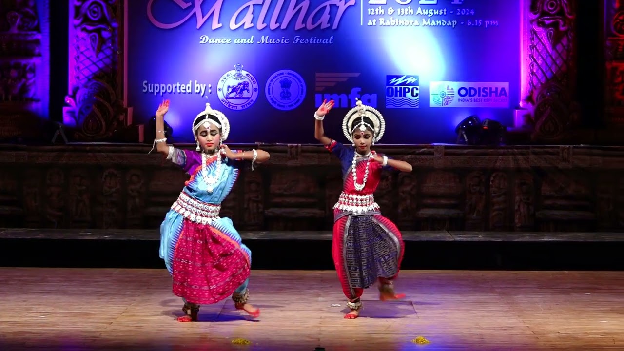 Badya Pallavi Odissi dance by Sai Kiran and Kuldipa at Mallhar Program BBSR