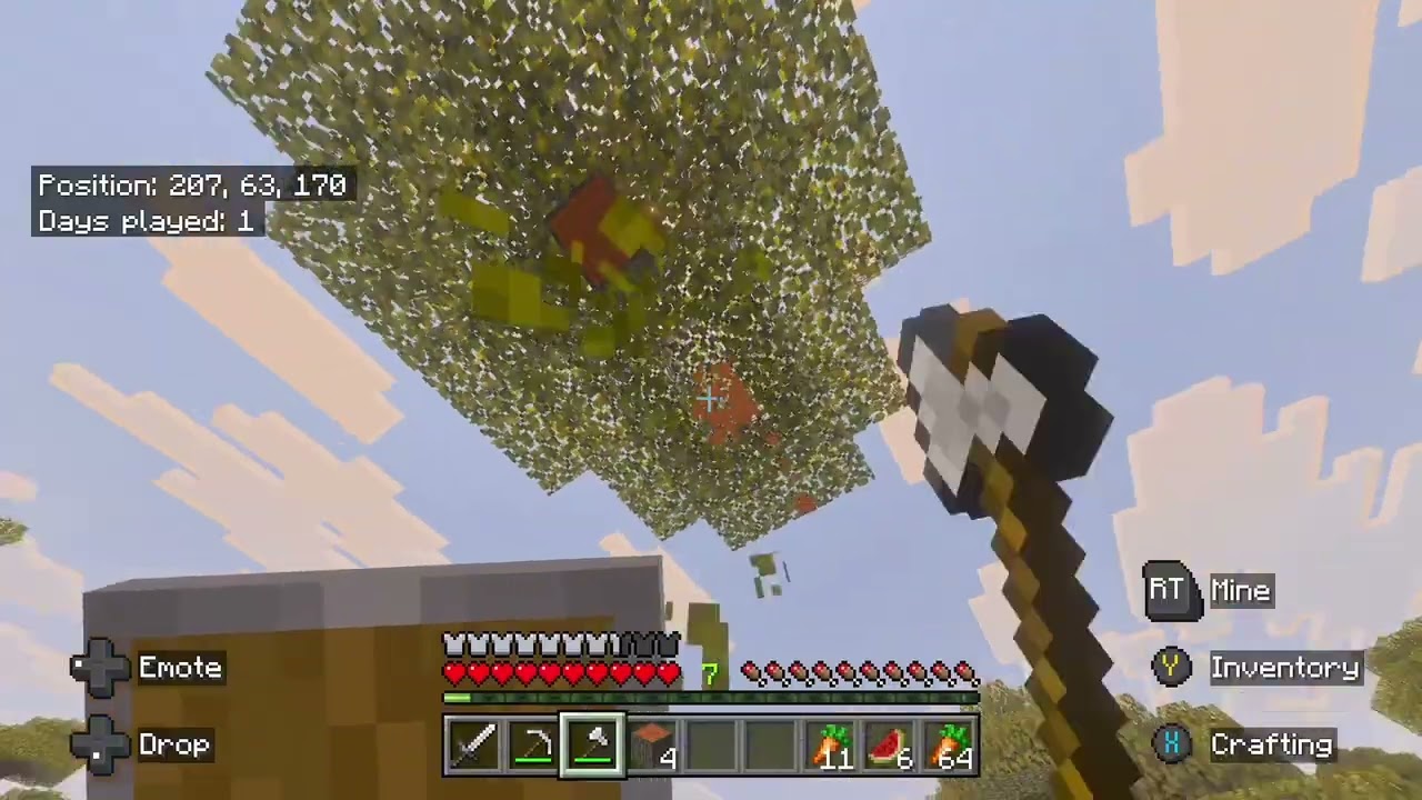 Day 3 of play 4 min of Minecraft every day 