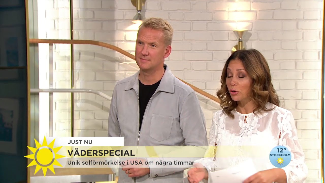 Unik solförmörkelse idag - Nyhetsmorgon (TV4)