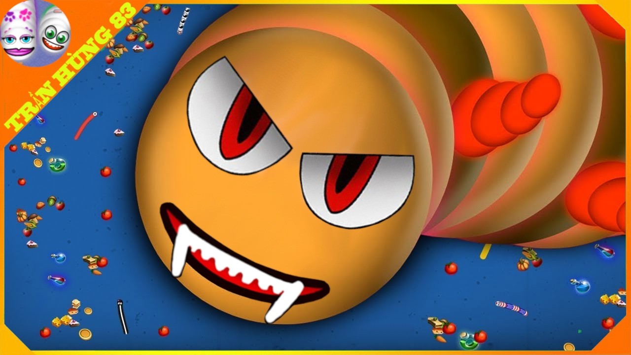 🐍WORMSZONE.IO | GIANT SLITHER SNAKE TOP 01 / Epic Worms Zone Best Gameplay! | Trần Hùng 83
