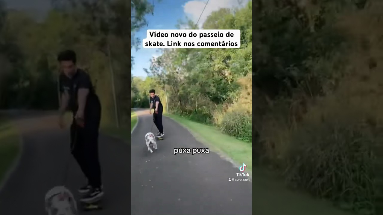 Vejam o v&iacute;deo completo no canal #shorts #cachorro #puxando #viral