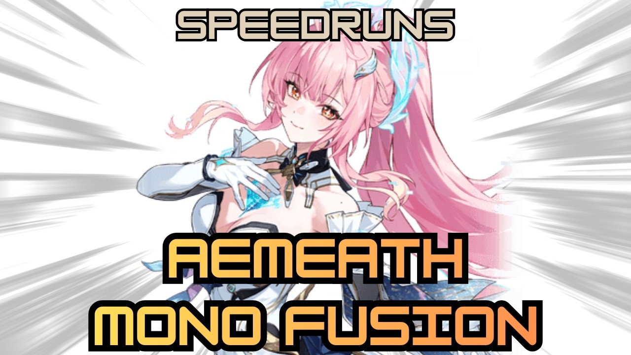 S0R1 Aemeath Lupa Brant Mono Fusion Speedruns 29.08s vs Monkey 46.21s vs Mephis