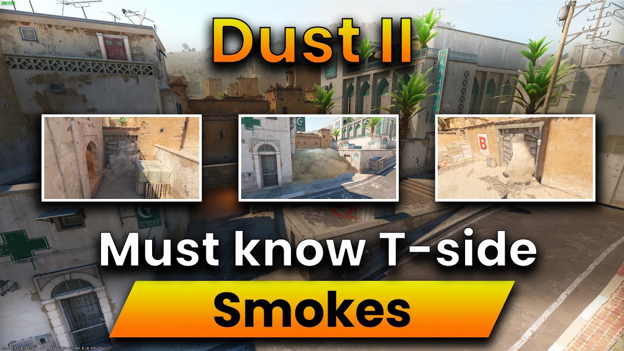 Dust 2 T-Side Smokes Guide | Essential Utility Lineups for CS2 (Beginner-Friendly)