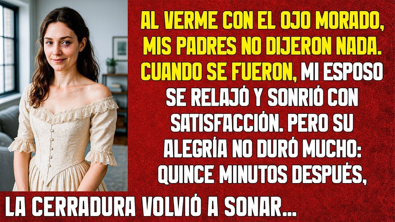 Cuando mis padres se fueron, mi esposo se relajó. Pero quince minutos después, alguien entró...