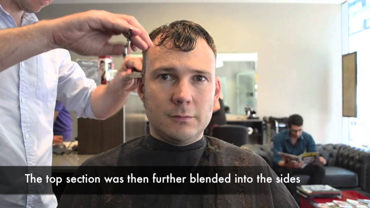 A 'Mark Kermode' haircut for Paul by Lawsons Mens Hair Sydney