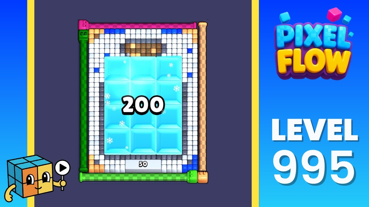 Pixel Flow Level 995 (Hard) Walkthrough Solution