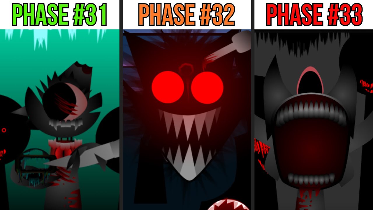 Phase 31 VS Phase 32 VS Phase 33 in Incredibox Sprunki