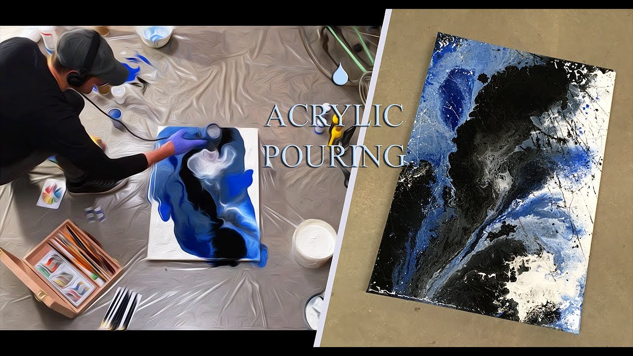 Acrylic Pouring / Fluid Art / Portrait of the Baltic Sea - Vestart