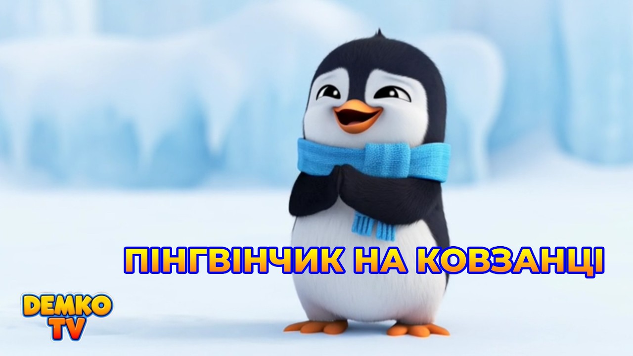 Пінгвінчик на Ковзанці 🐧⛸️ | Веселий Мультик для Дітей Українською