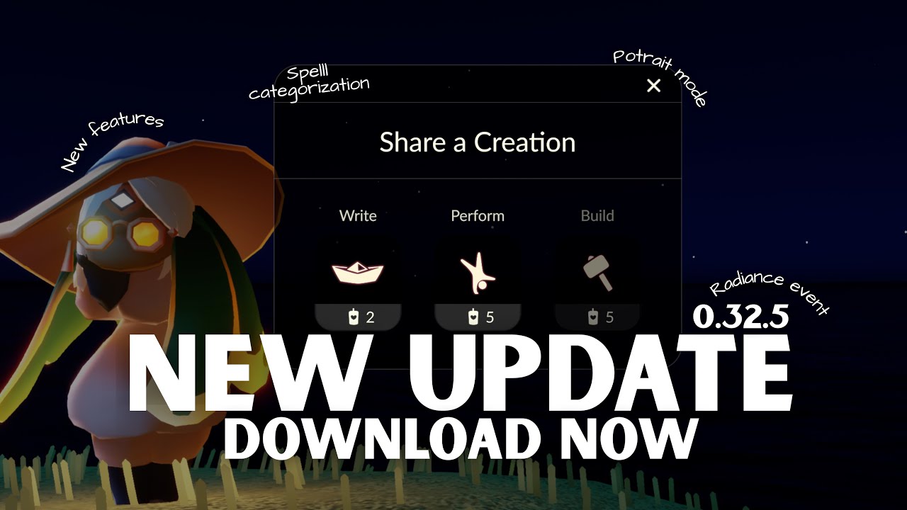 Sky Update 0.32.5 – Free Daily Spells, Portrait Mode & Major New Changes!