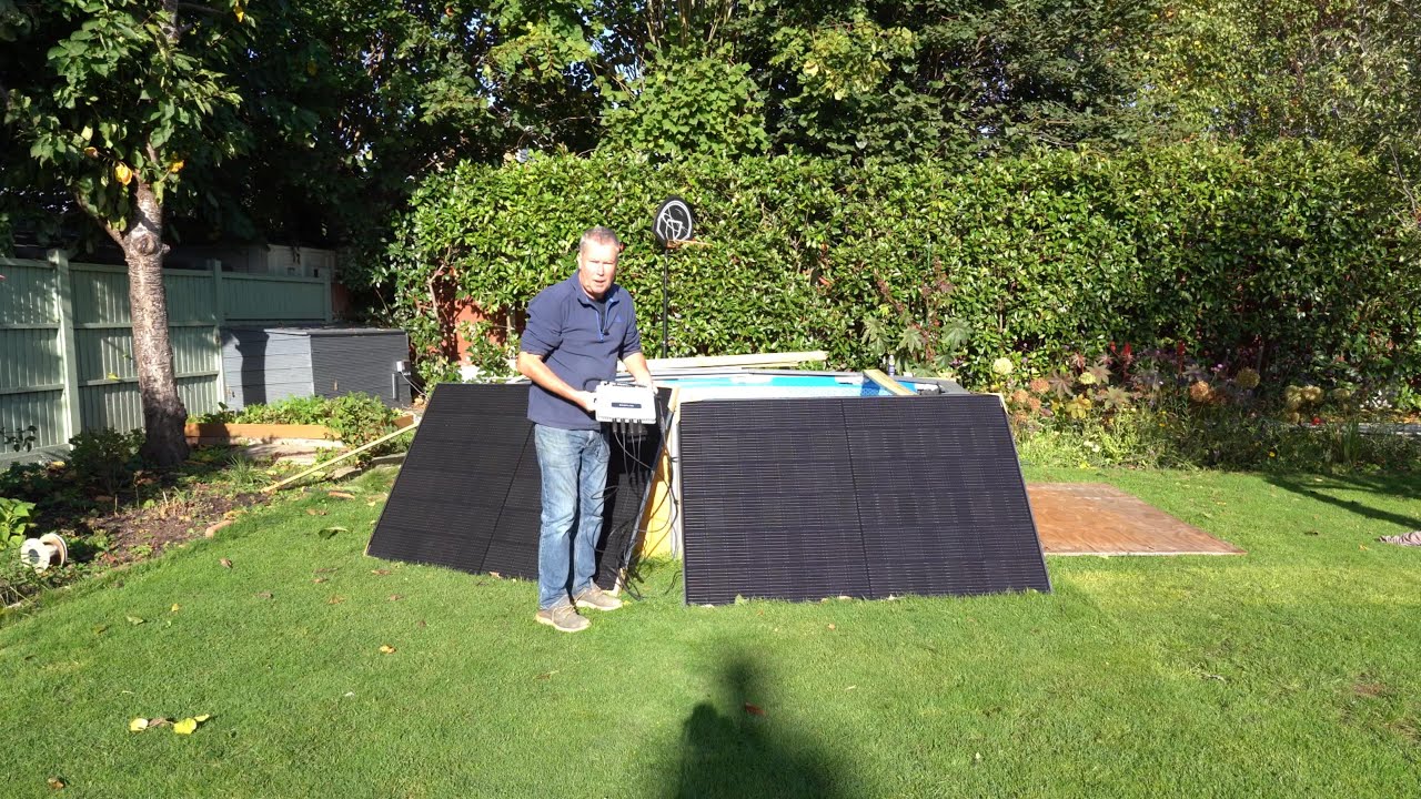 Обзор самодельной солнечной панели EcoFlow и комплекта микроинвертора #solarpower #diysolar #free...