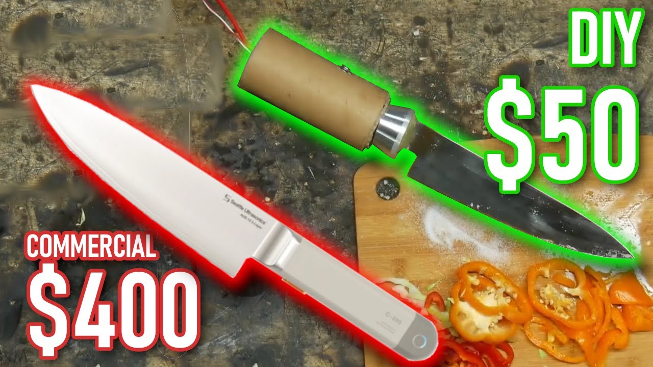 Does making a DIY ULTRASONIC KNIFE at Home Beat a $400 Prototype?