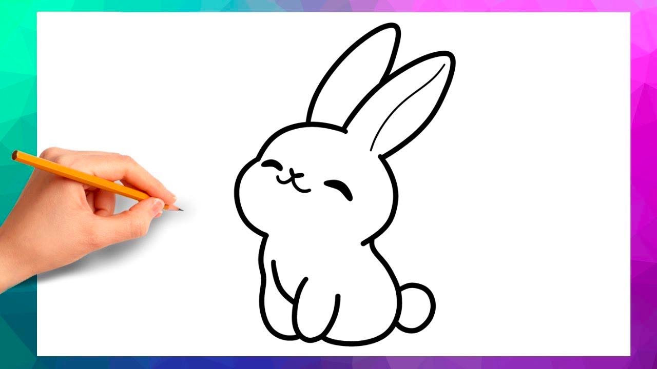 Deseneaza cel mai DRAGUT IEPURAS de PASTE 🐰 Usor de Desenat Pas cu Pas