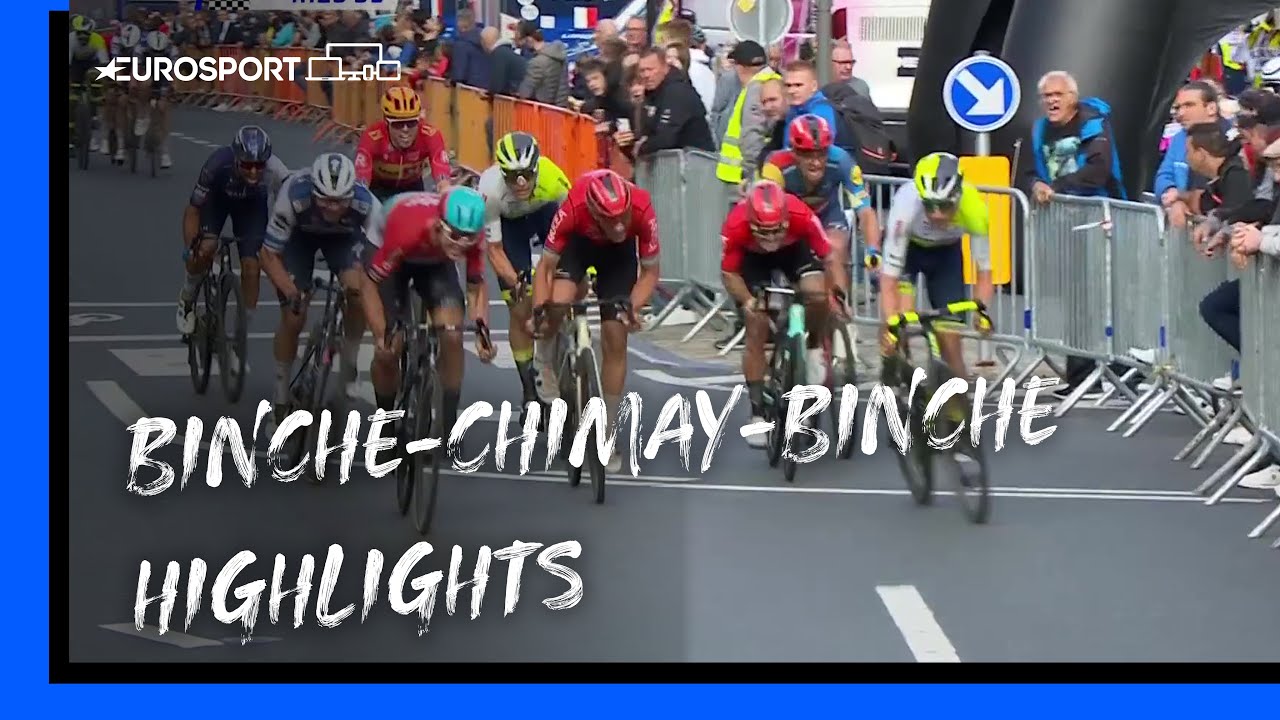 LATE BURST! 👏 | 2023 Binche–Chimay–Binche Men’s Elite Highlights | Eurosport