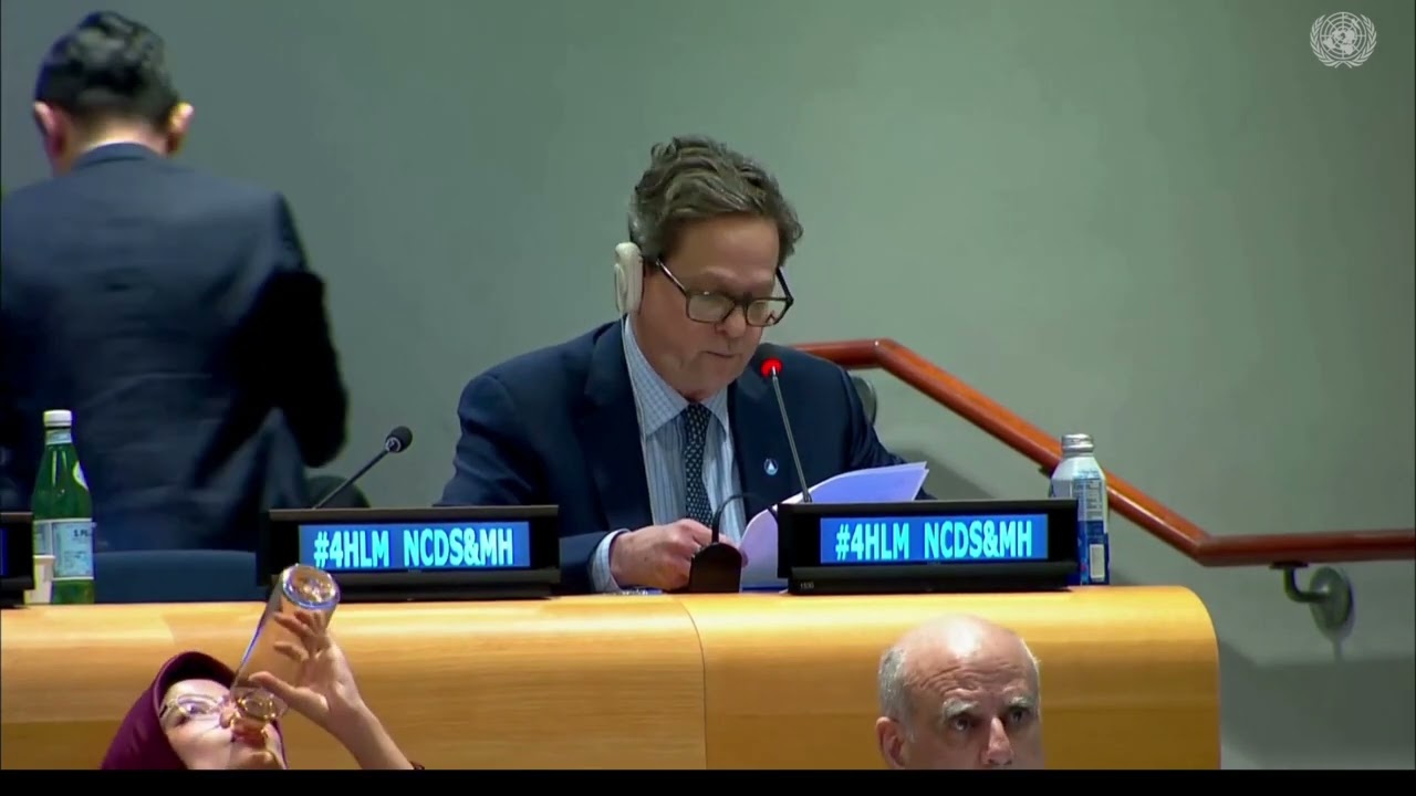 Joint IADR FDI intervention at the May 2, 2025 UN Multi-stakeholder hearing on NCDs and MH
