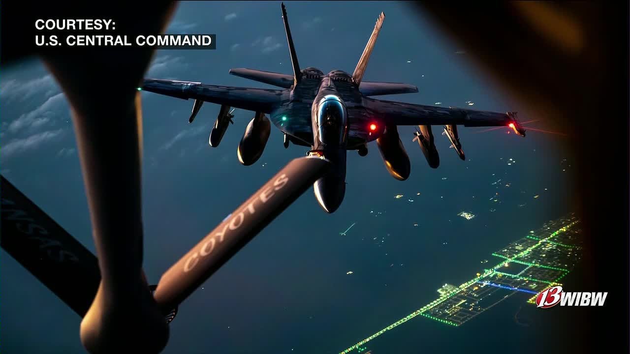 Самолёт-заправщик KC-135 потерпел крушение на Ближнем Востоке.
