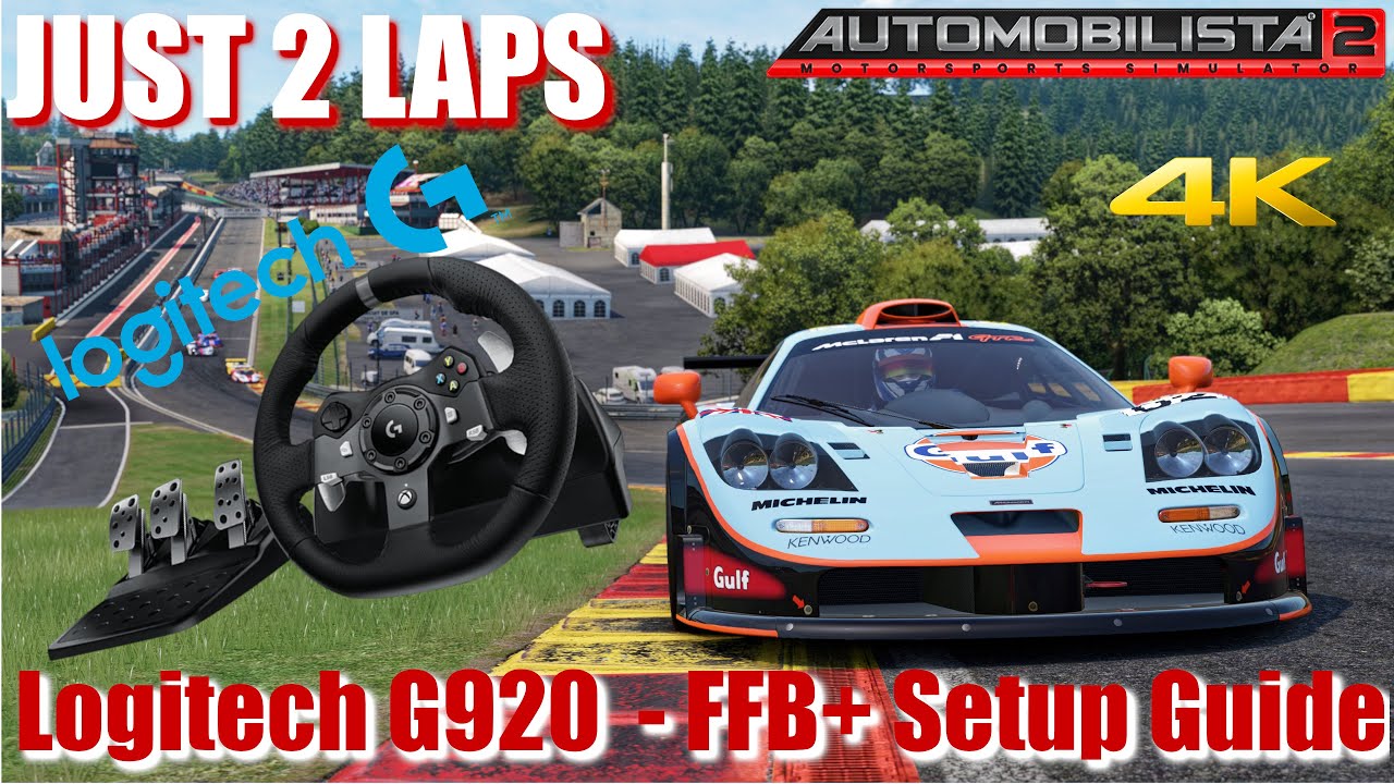 JUST 2 LAPS - Automobilista 2 - Logitech G920 Setup Guide for FFB+