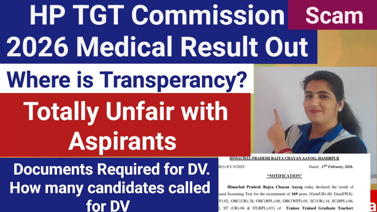 HP TGT Commission Medical Result SCAM