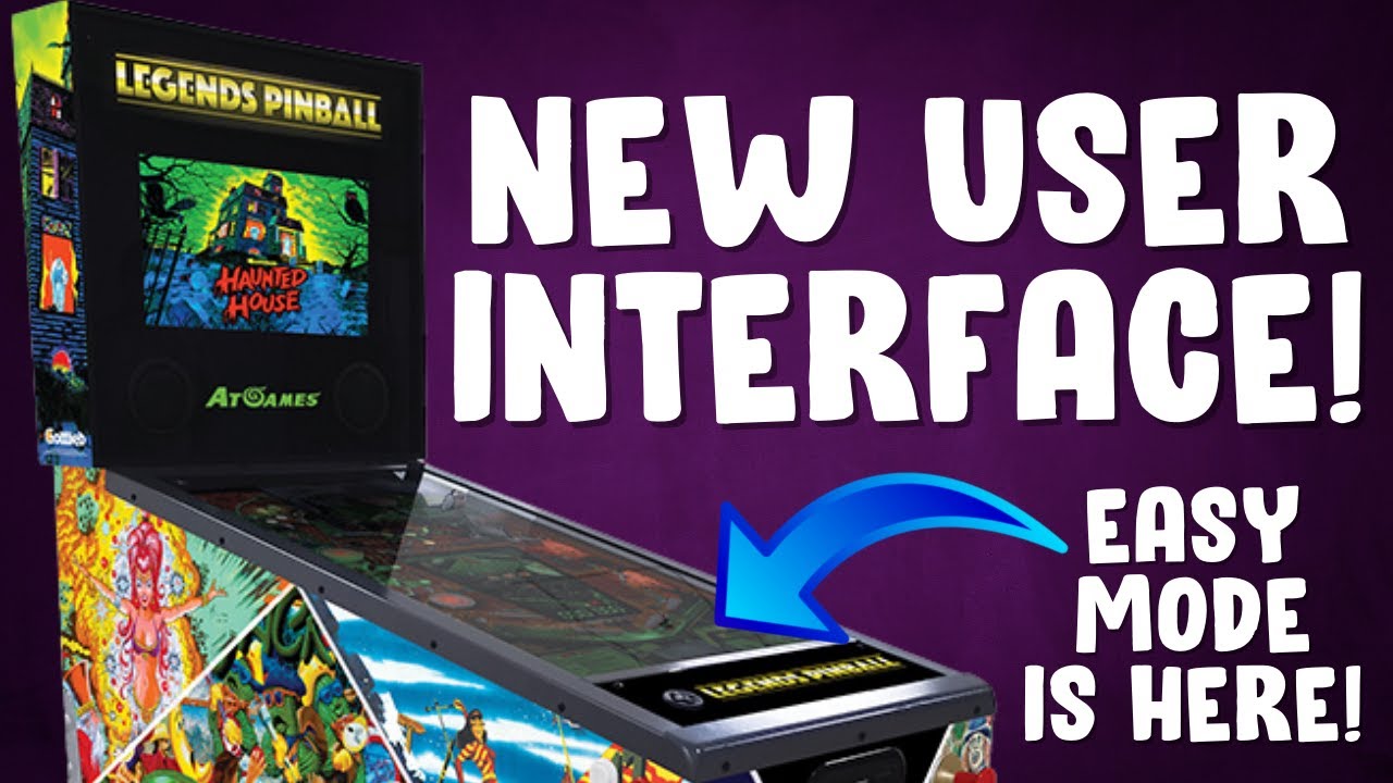 AtGames Legends Pinball New User Interface! 
