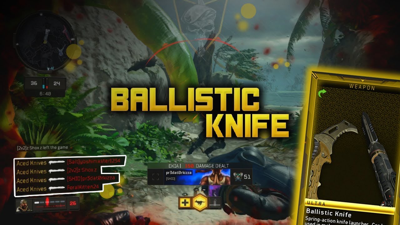 THE BALLISTIC KNIFE | Bo4 Knifing Highlights #10