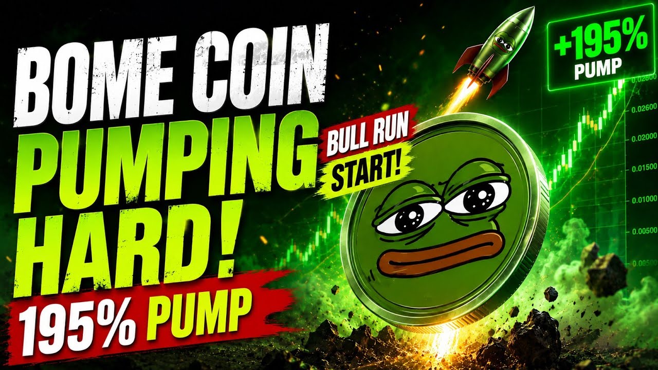 BOME Meme coin +195% Pump! Still pumping! Bull run effect? Buy now ? Pro Crypto Squad 