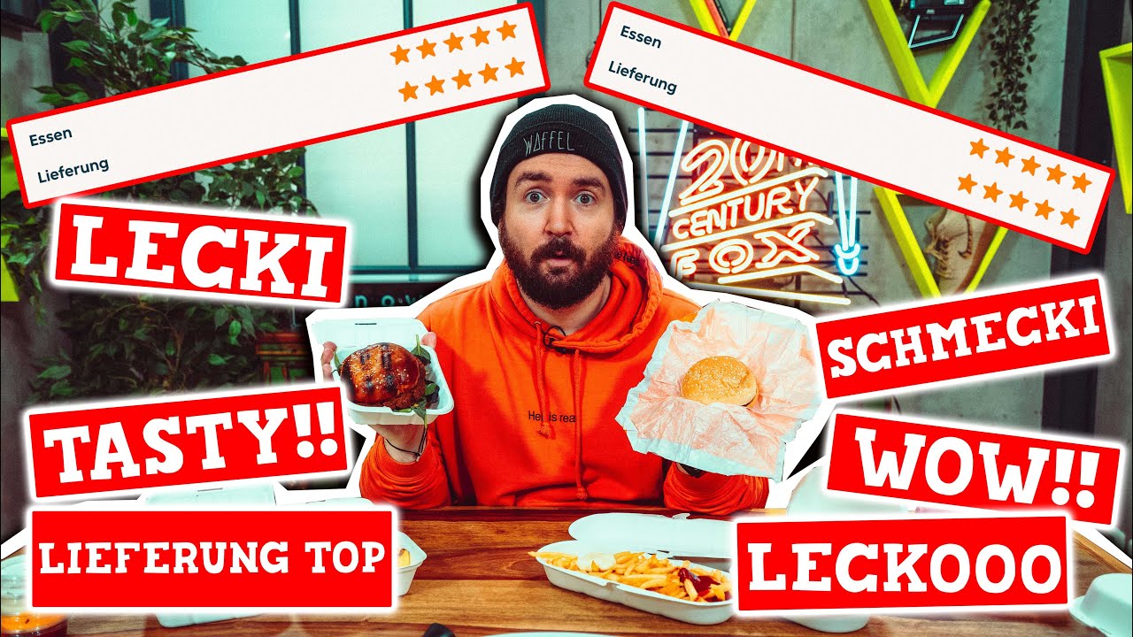 Wir BESTELLEN die beiden BESTEN BURGER
