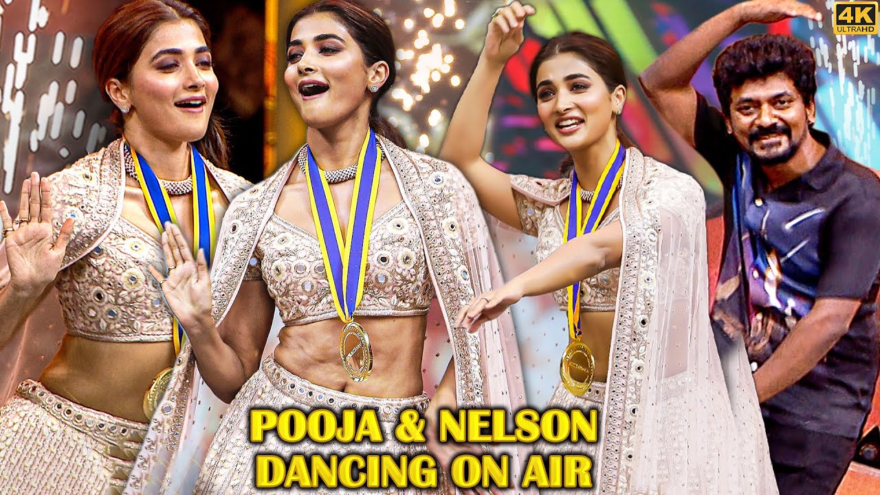Pooja Hegde🔥Drop Dead Gorgeous😍Dances with Nelson for the Sensational Butta Bomma on the Floor🤩