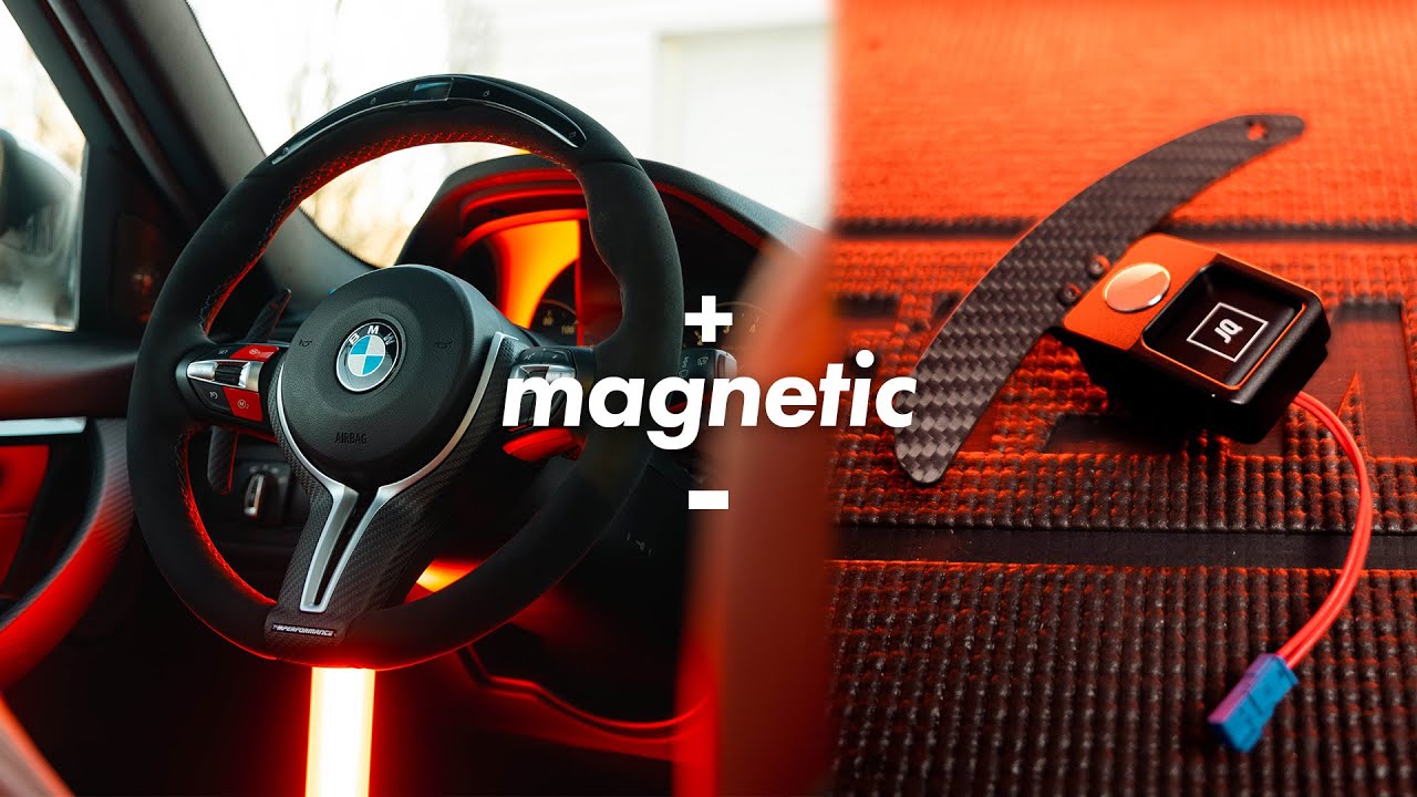 Как обновить подрулевые переключатели передач на BMW | Углеродное волокно + магнит