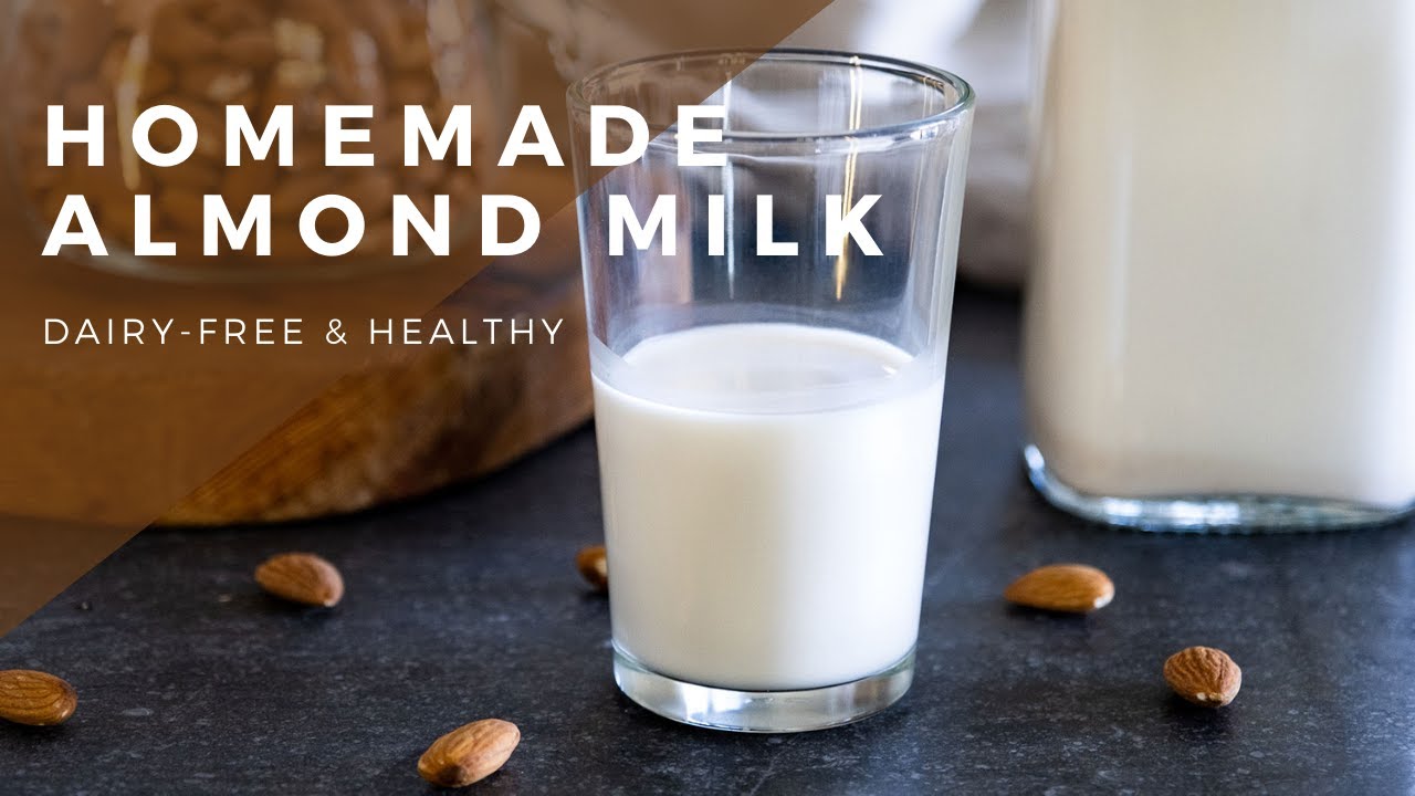EASY ALMOND MILK RECIPE | Healthy, dairy-free nut milk