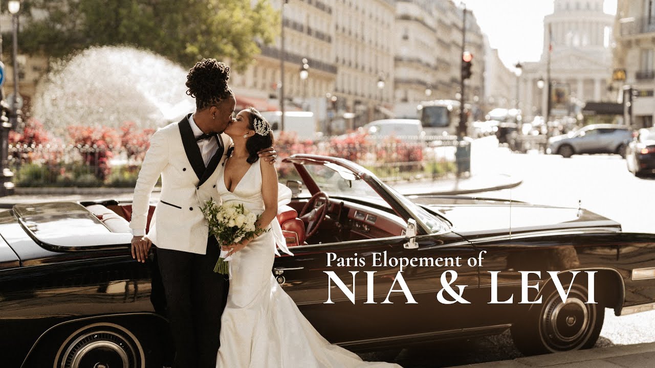 He married the woman of his dream // Paris Elopement of Nia & Levi