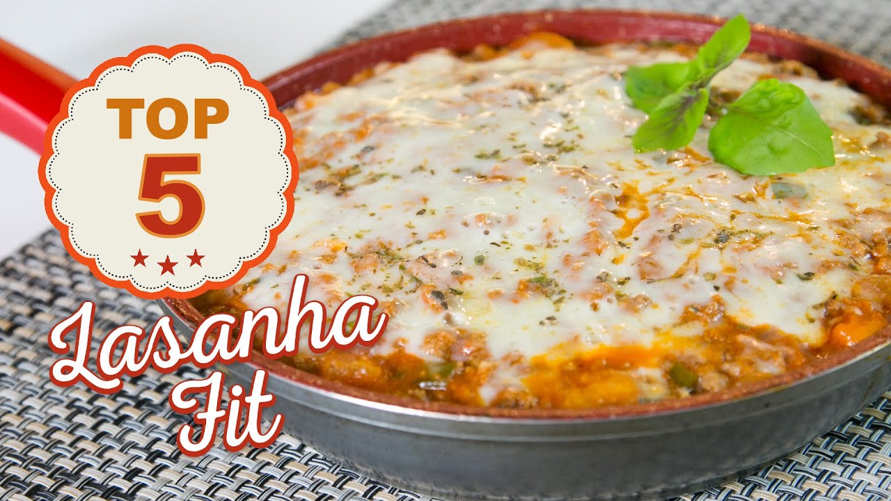 TOP 05 - 5 RECEITAS DE LASANHA FIT | Mamãe Vida Saudável