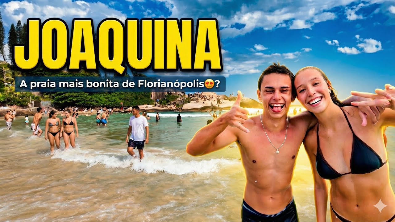 FIQUEI IMPRESSIONADO COM A PRAIA DA JOAQUINA - Florianópolis 😍 🇧🇷