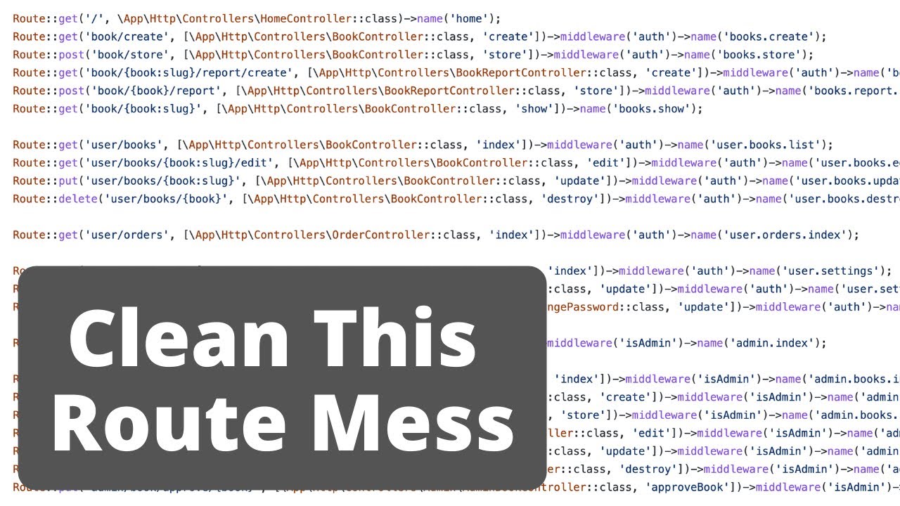 New Laravel Challenge: Routes Cleanup