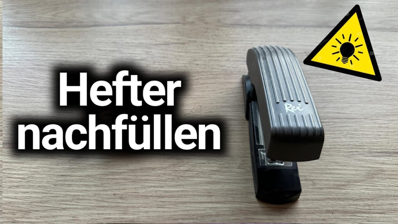 Tacker nachfüllen - Hefter nachfüllen - auffüllen - Anleitung 🖇️✅