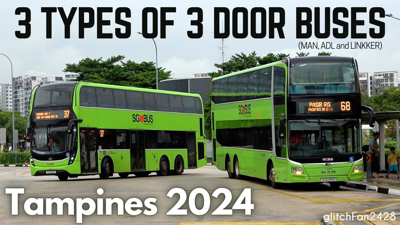 Buses at Tampines Bus Interchange, Singapore 2024