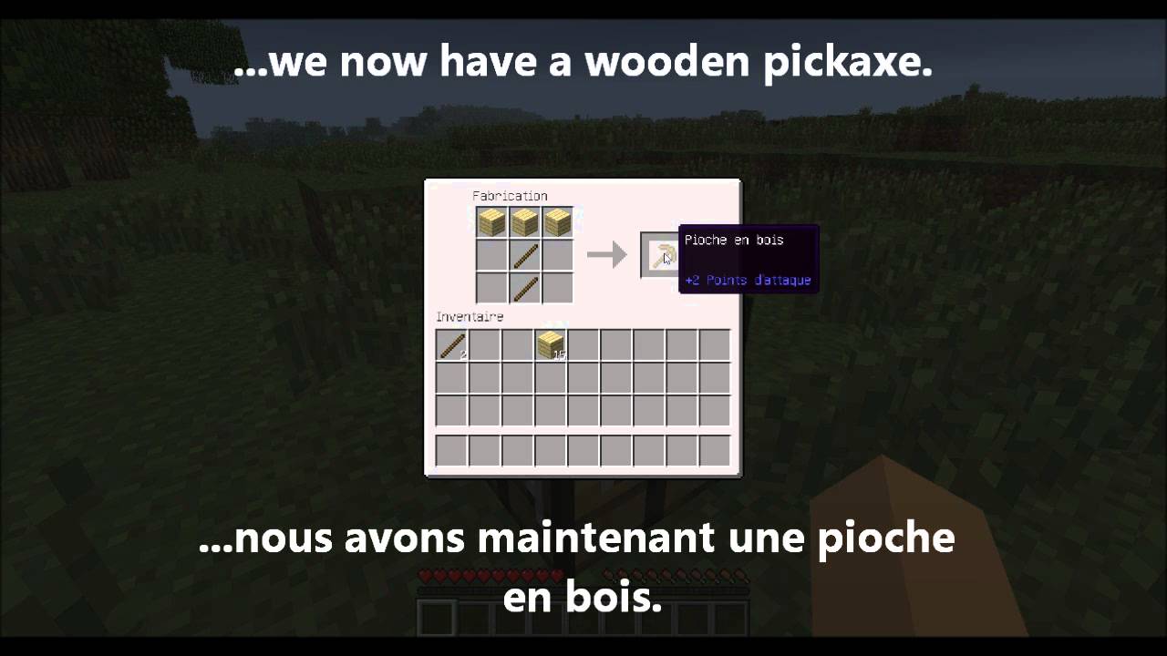 Learn French through Minecraft - Lesson 1: The first steps