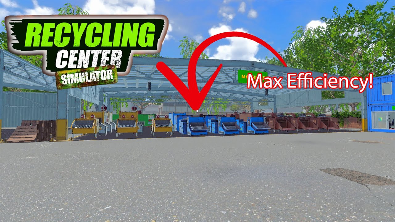 Building the Ultimate Recycling Factory! New Machine Setup & Optimization Recycling Center Simulator